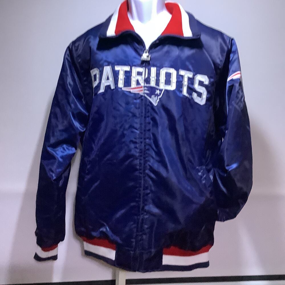 Vintage New England Patriots Starter Satin Jacket NWT Mens Large NFL Bomber